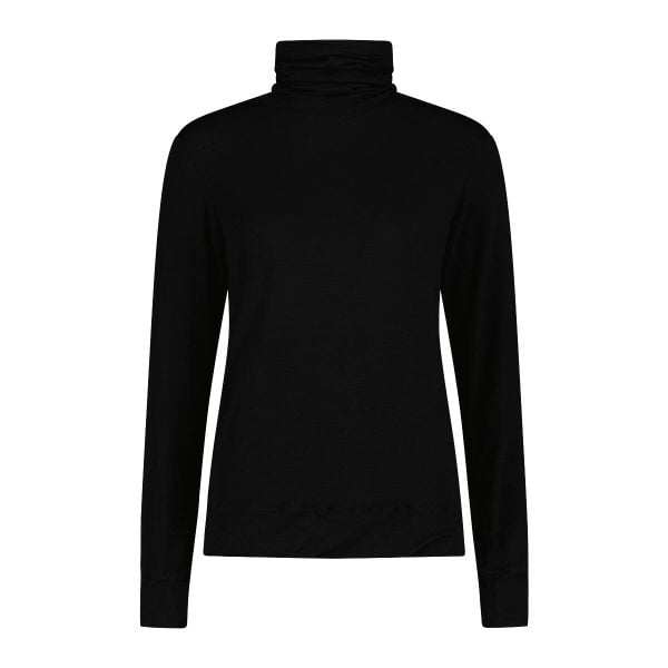 Sweter okrągły dekolt z wełny merino damski CMP. Niebieskie swetry CMP, xl, bez wzorów, z wełny, bez ramiączek. Za 253.50 zł.