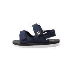 Sandały Reima Minsa 2.0. Niebieskie sandały Reima, bez wzorów, sportowe, bez obcasa, bez zapięcia. Za 129.99 zł.
