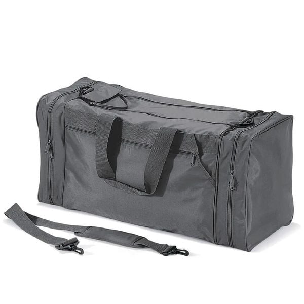 Torba sportowa Quadra Jumbo. Szare torby sportowe QUADRA, bez wzorów, z gumy, na ramię. Za 221.00 zł.