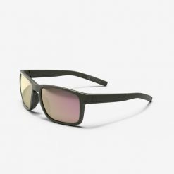 Okulary przeciwsłoneczne kat. 3 MH 530. Brązowe okulary przeciwsłoneczne QUECHUA, bez wzorów, z materiału, szklane. Za 79.99 zł.