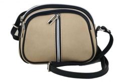 Listonoszka beżowa BARBERINI'S skórzana 03-2. Brązowe shopper bag Barberinis, bez wzorów, ze skóry, na ramię, bez dodatków. Za 172.99 zł.