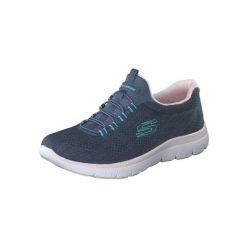 Buty treningowe damskie, Summits - Fun Flair. Niebieskie buty treningowe Skechers, bez wzorów, bez zapięcia. Za 249.99 zł.