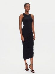 Wolford Sukienka koktajlowa Crescent Drape 57183 Czarny Slim Fit. Czarne sukienki Wolford, m, bez wzorów, z syntetyku, wizytowe, bez kołnierzyka, bez ramiączek. Za 1,069.00 zł.