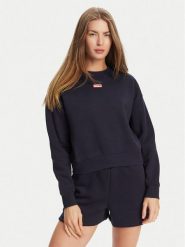 Hunter Bluza Tina HARW0042242 Granatowy Cropped Fit. Niebieskie bluzy Hunter, s, bez wzorów, z bawełny, bez kaptura. Za 129.99 zł.