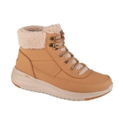 Buty zimowe damskie, On-The-Go Stellar - Alpine Adventure. Brązowe buty sportowe lifestyle Skechers, na zimę, bez wzorów, z materiału, sportowe, za kostkę, bez zapięcia. Za 449.99 zł.
