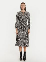 Olsen Sukienka koszulowa 13001793 Czarny Regular Fit. Czarne sukienki Olsen, bez wzorów, z wiskozy, bez kołnierzyka, bez ramiączek, koszulowe. Za 319.99 zł.