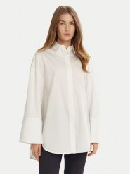 Max Mara Leisure Koszula Sapore 2516191017 Biały Relaxed Fit. Białe koszule Max Mara Leisure, bez wzorów, z bawełny, bez kołnierzyka, bez ramiączek. Za 690.15 zł.