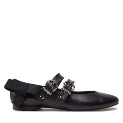 Baleriny ALOHAS. Czarne baleriny ALOHAS, bez wzorów, bez obcasa, bez zapięcia. Za 419.99 zł.