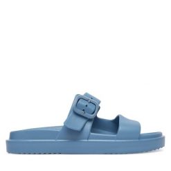 Klapki Tommy Hilfiger. Szare klapki Tommy Hilfiger, bez wzorów, bez obcasa, bez zapięcia. Za 209.99 zł.