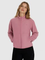 4F Polar ze stójką regular damski - różowy S. Czerwone bluzy z polaru 4f, s, bez wzorów, z materiału. Za 129.99 zł.