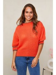L'armoire de Suzette Sweter w kolorze pomarańczowym rozmiar: 36/38. Pomarańczowe swetry L'armoire de Suzette, l, bez wzorów, ze splotem, klasyczne, bez ramiączek. Za 120.95 zł.