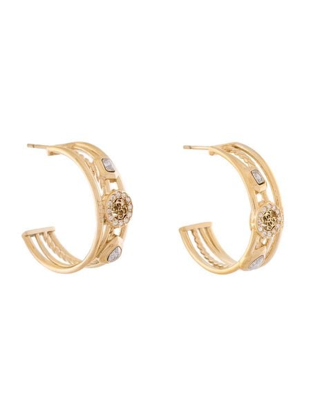 Guess Kolczyki JUBE0 5236JW Złoty. Żółte kolczyki Guess, metalowe. Za 179.99 zł.