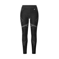 Legginsy termiczne z wełny merino dla kobiet Smartwool Intraknit. Białe legginsy Smartwool, z aplikacjami, z dzianiny, sportowe. Za 590.50 zł.