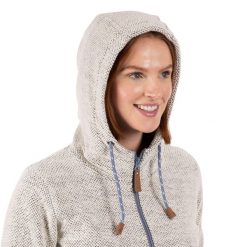 Bluza Z Kapturem Damska Ronee. Białe bluzy Trespass, s, bez wzorów, z materiału, z kapturem, trekkingowe. Za 230.99 zł.