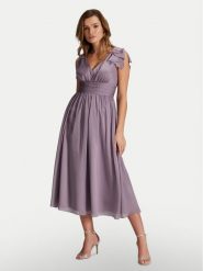 Swing Sukienka koktajlowa 5AH13800 Fioletowy Regular Fit. Fioletowe sukienki Swing, bez wzorów, z syntetyku, wizytowe, bez kołnierzyka, bez ramiączek. Za 779.99 zł.