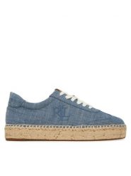 LAUREN RALPH LAUREN Espadryle 802P10497001 Niebieski. Niebieskie espadryle Lauren Ralph Lauren, bez wzorów, z materiału, bez obcasa. Za 729.99 zł.