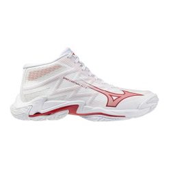Damskie buty halowe Mizuno Wave Lightning Elite. Białe buty do biegania Mizuno, bez wzorów, z materiału, bez zapięcia, do biegania, mizuno wave. Za 574.00 zł.