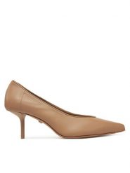 Max Mara Szpilki 2514521151600 Brązowy. Brązowe szpilki Max Mara, bez wzorów, ze skóry, bez obcasa, na szpilce, bez zapięcia. Za 2,499.00 zł.