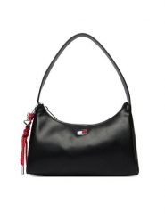 Tommy Jeans Torebka Tjw City Charm Shoulder Bag AW0AW18458 Czarny. Czarne torebki klasyczne Tommy Jeans, bez wzorów, z jeansu, bez dodatków. Za 409.99 zł.