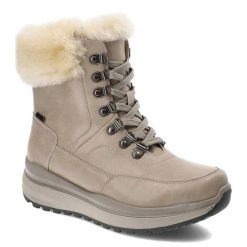 Beżowe Botki G-Comfort Ocieplane Buty Damskie. Brązowe botki G-Comfort, bez wzorów, z syntetyku, eleganckie, bez obcasa, na płaskiej podeszwie, bez zapięcia. Za 449.00 zł.