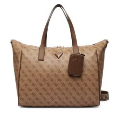 Torba weekendowa Guess. Brązowe torby podróżne Guess, z aplikacjami. Za 869.99 zł.