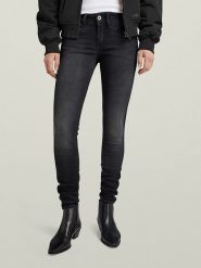 G-Star Dżinsy - Skinny fit - w kolorze antracytowym rozmiar: W26/L30. Czarne jeansy G-Star, l, z aplikacjami, klasyczne. Za 175.67 zł.