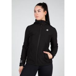 Mina Softshell Kurtka - Czarny. Czarne kurtki GORILLA WEAR, bez wzorów, z softshellu, bez kaptura. Za 423.00 zł.