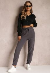 Szare Spodnie Dresowe Nophias. Szare jeansy Renee, xl, bez wzorów, z dresówki, długie. W wyprzedaży za 27.99 zł.
