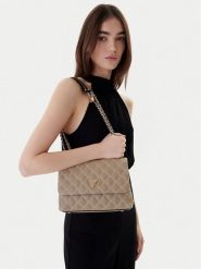 Guess Torebka Giully II HWBQ96 73200 Beżowy. Brązowe torebki klasyczne Guess, z aplikacjami, ze skóry, bez dodatków. Za 589.99 zł.