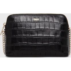 Dkny torebka kolor czarny. Czarne listonoszki DKNY, bez wzorów, na ramię, bez dodatków. Za 969.99 zł.