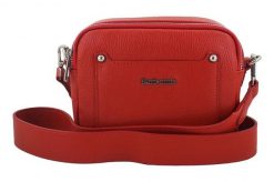 Listonoszka skórzana BARBERINI'S czerwona 707-13. Czerwone shopper bag Barberinis, z aplikacjami, ze skóry, klasyczne, zdobione, bez dodatków. Za 219.99 zł.