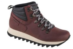 Buty trekkingowe damskie Merrell Alpine Hiker. Czerwone buty trekkingowe Merrell, bez wzorów, z gumy, za kostkę, bez zapięcia, trekkingowe. Za 349.99 zł.