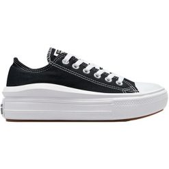 Trampki Converse Chuck Taylor All Star Move Low Top, Kobiety. Czarne trampki Converse, bez wzorów, casualowe, bez zapięcia. Za 590.00 zł.