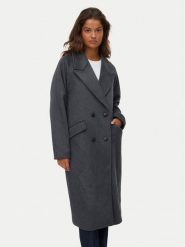 Vero Moda Płaszcz wełniany Harper 10320446 Szary Regular Fit. Szare płaszcze Vero Moda, na zimę, s, bez wzorów, z syntetyku, bez kaptura. Za 509.99 zł.