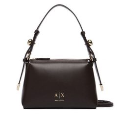 Torebka Armani Exchange. Brązowe torebki klasyczne Armani Exchange, bez wzorów, klasyczne, bez dodatków. Za 614.99 zł.