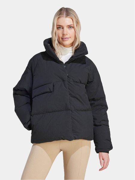 Adidas Kurtka puchowa Big Baffle IK3166 Czarny Loose Fit. Czarne kurtki adidas, m, bez wzorów, z puchu, bez kaptura. Za 1,439.00 zł.