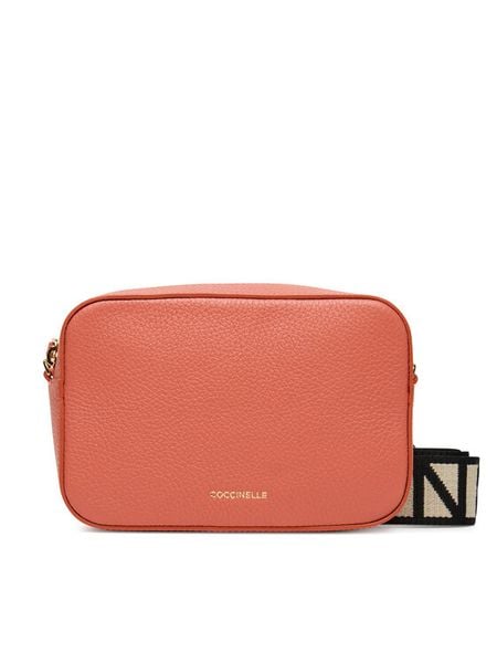 Coccinelle Torebka MN5 Tebe E5 MN5 55 I1 01 Koralowy. Pomarańczowe listonoszki Coccinelle, bez wzorów, ze skóry, bez dodatków. Za 559.99 zł.