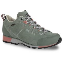 Buty trekkingowe damskie Dolomite Cinquantaquattro Hike Low Evo GTX. Zielone buty trekkingowe Dolomite, bez zapięcia. W wyprzedaży za 636.65 zł.