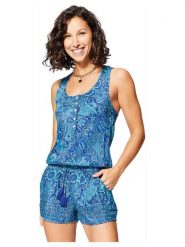 Ipanima Kombinezon w kolorze niebiesko-turkusowym rozmiar: 38/40. Niebieskie kombinezony Ipanima, bez wzorów, klasyczne, bez kołnierzyka, bez ramiączek. Za 61.31 zł.