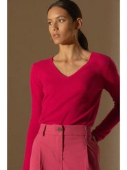 Perfect Cashmere Kaszmirowy sweter "Shannon" w kolorze różowym rozmiar: L. Różowe swetry Perfect Cashmere, l, bez wzorów, z kaszmiru, bez ramiączek. Za 206.91 zł.