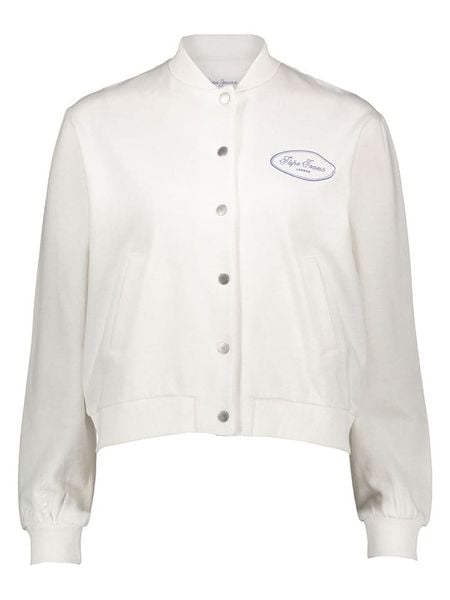 Pepe Jeans Bluza w kolorze białym rozmiar: M. Białe bluzy Pepe Jeans, m, bez wzorów, z jeansu, bez ramiączek, bez kaptura. Za 144.92 zł.