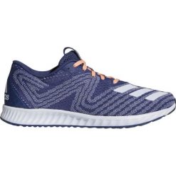 Granatowe Buty biegowe adidas Aerobounce Pr W CG4647. Białe buty do biegania adidas, bez wzorów, z gumy, bez zapięcia, do biegania. W wyprzedaży za 279.00 zł.