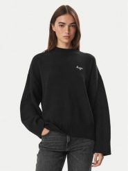 HUGO Sweter Shenny_B 50569622 Czarny Relaxed Fit. Czarne swetry Hugo, l, bez wzorów, z bawełny, bez ramiączek. Za 549.99 zł.