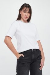 T-shirt damski z cyrkoniami Thei JOOP!. T-shirty Joop!, xs, bez wzorów, bez kołnierzyka, bez ramiączek. Za 449.00 zł.