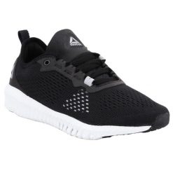 Trampki Damskie Flexagon. Czarne trampki Reebok, bez wzorów, sportowe, bez zapięcia. Za 424.99 zł.