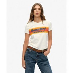 Dopasowana koszulka Venue Outdoors. Białe t-shirty sportowe Superdry, bez wzorów, z bawełny, bez ramiączek. W wyprzedaży za 157.15 zł.