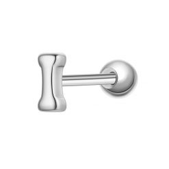 Glanzstücke München Piercing Litera I ze srebra próby 925 w kolorze srebrnym Kolczyki 1 ct Damski. Szare kolczyki Glanzstücke München, srebrne. Za 110.49 zł.