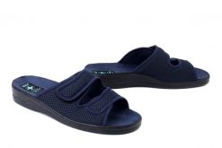 ADANEX 30263 FBK3VN granatowy, kapcie damskie. Niebieskie kapcie Adanex, bez wzorów. Za 76.49 zł.