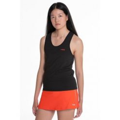 Nox Team Fit Tank Top. Czarne topy NOX, bez wzorów, sportowe, bez kołnierzyka, bez ramiączek. Za 123.40 zł.