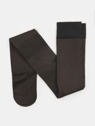 Rajstopy ocieplane o wyglądzie cienkich - czarny. Czarne rajstopy Sinsay, bez wzorów. Za 29.99 zł.